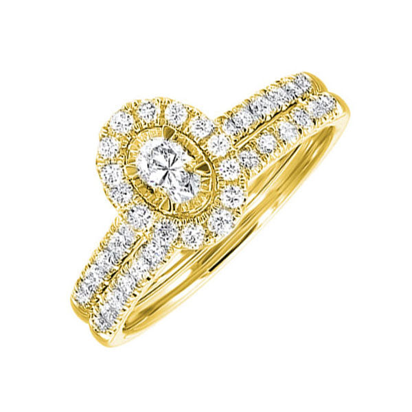14Kt Yellow Gold Diamond 3/4Ctw Ring