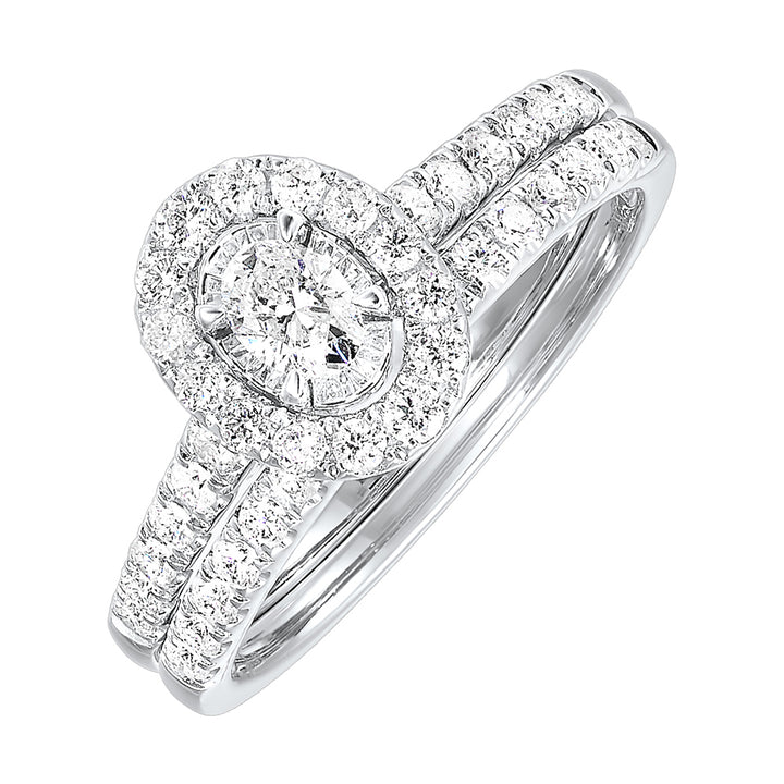14Kt White Gold Diamond 3/4Ctw Ring