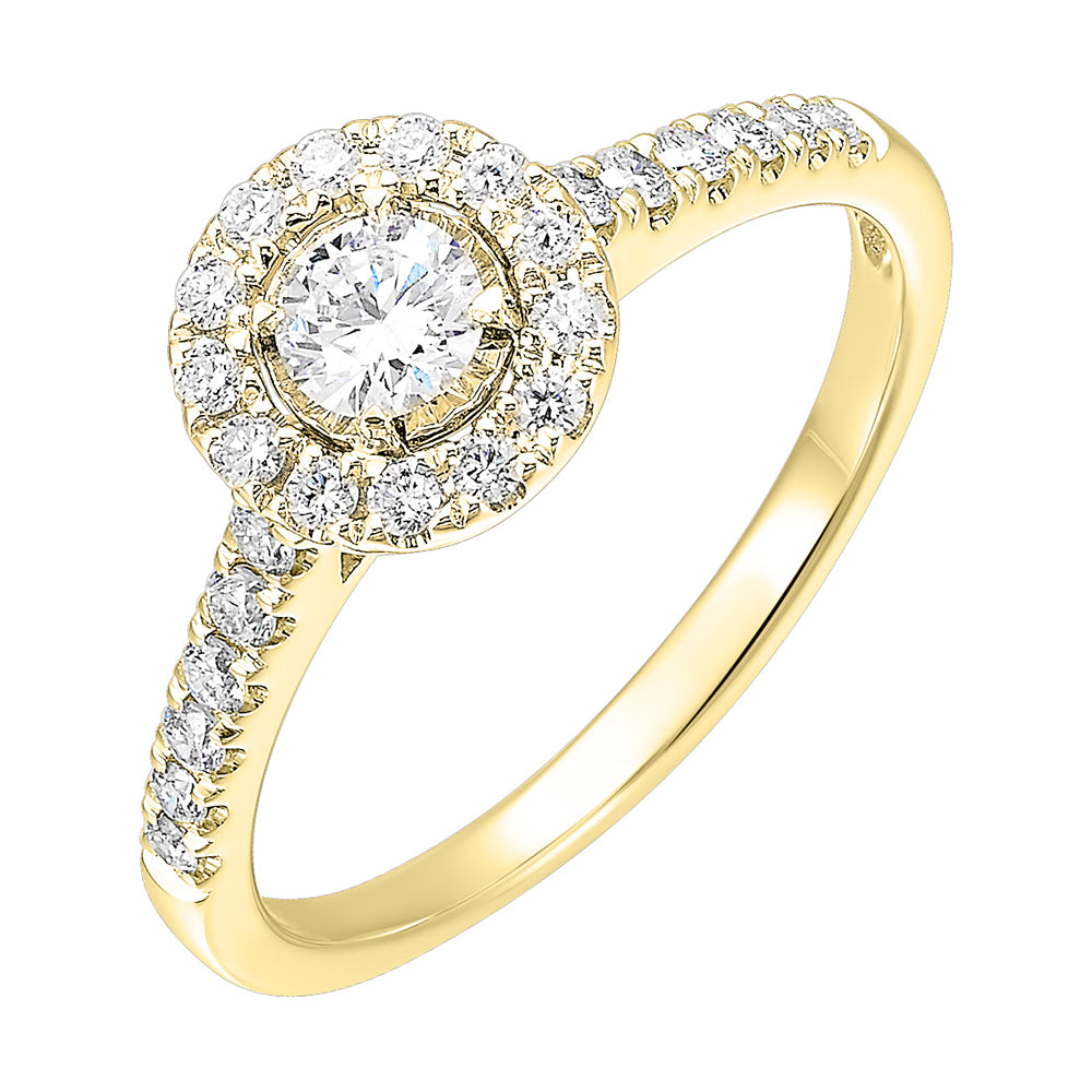 14Kt Yellow Gold Diamond 1/2Ctw Ring