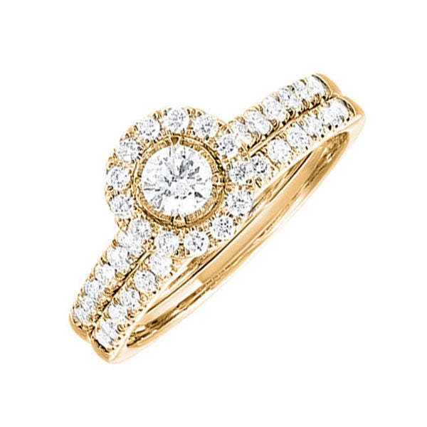 14Kt Yellow Gold Diamond 3/4Ctw Ring