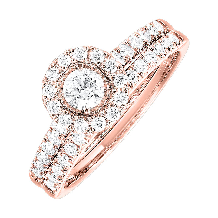 14Kt Rose Gold Diamond 3/4Ctw Ring