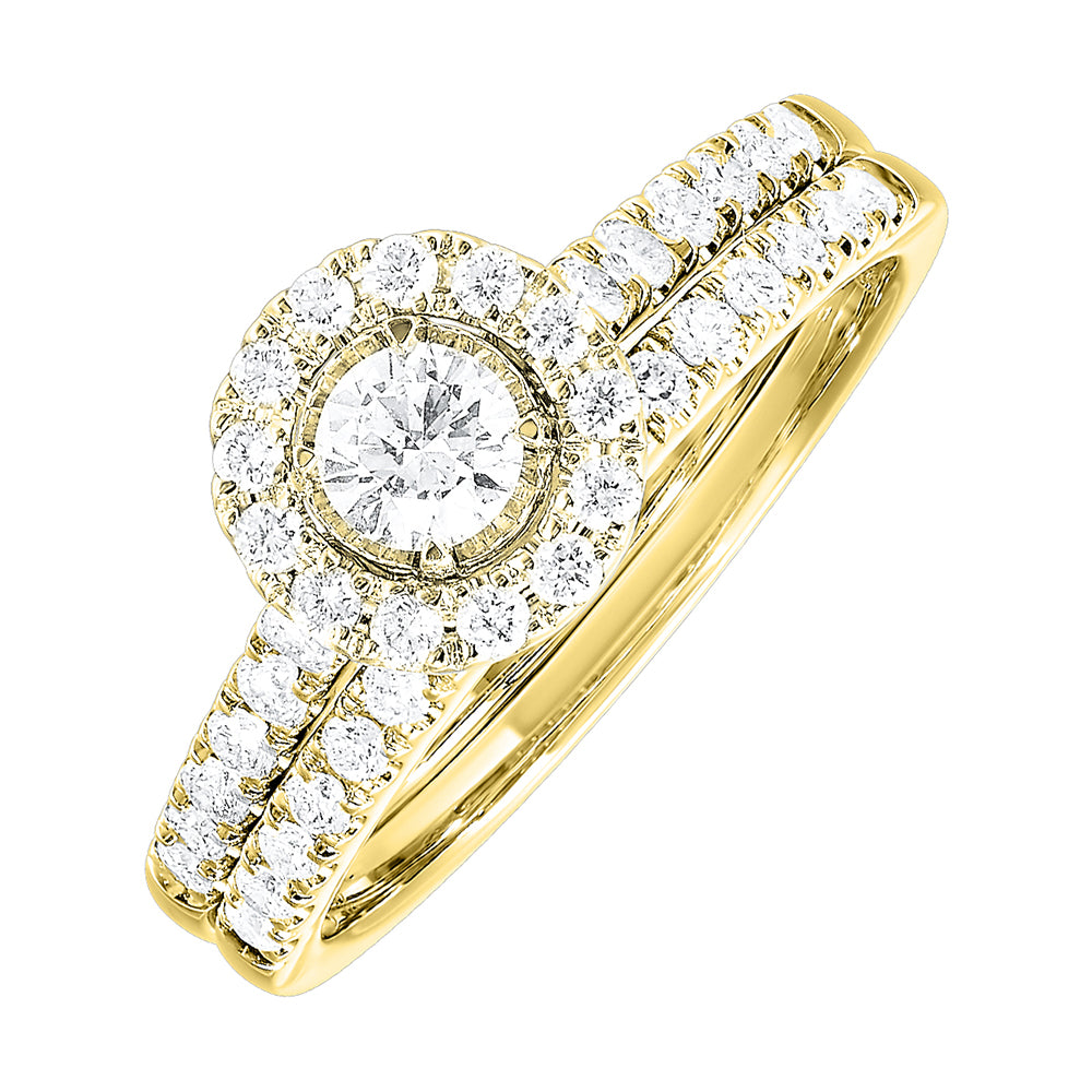 14Kt Yellow Gold Diamond 3/4Ctw Ring