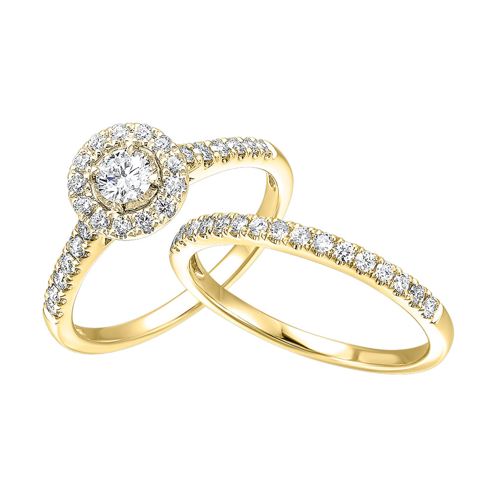 14Kt Yellow Gold Diamond 3/4Ctw Ring