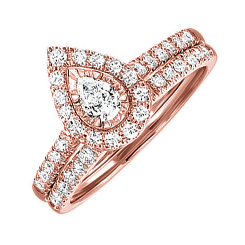 14Kt Rose Gold Diamond 1/2Ctw Ring