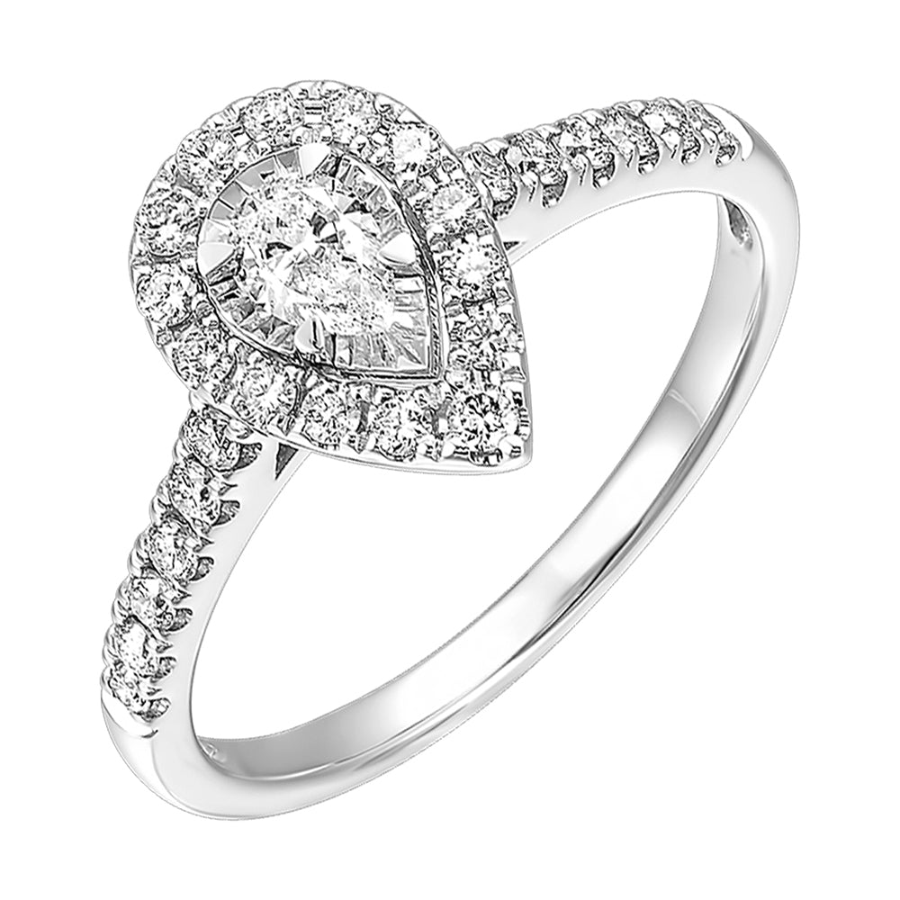 14Kt White Gold Diamond 1/2Ctw Ring