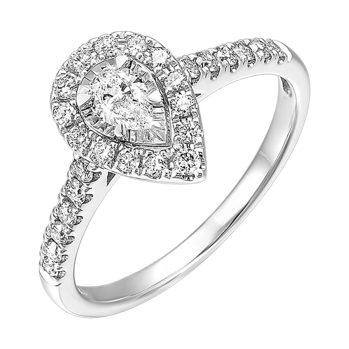 14Kt White Gold Diamond 1/2Ctw Ring
