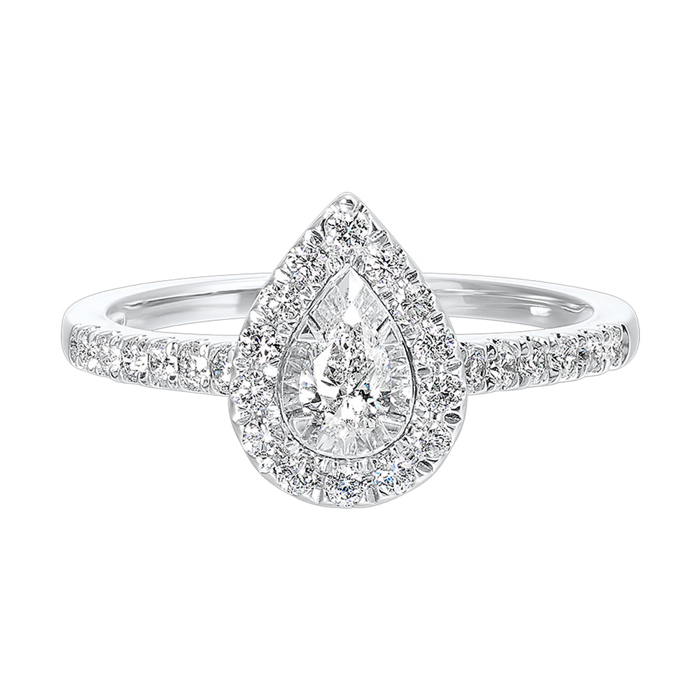14Kt White Gold Diamond 1/2Ctw Ring