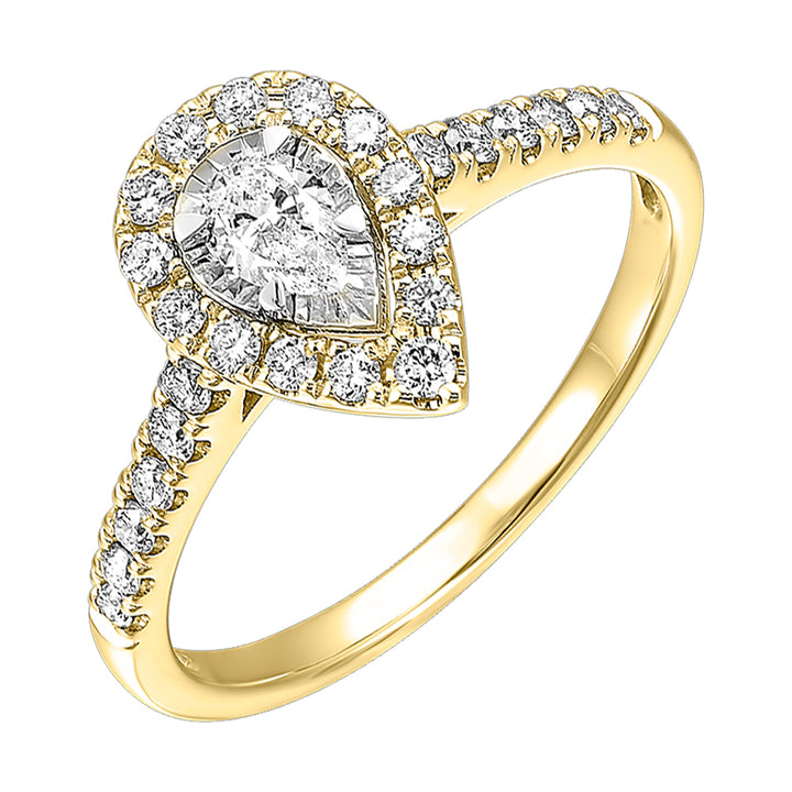14Kt Yellow Gold Diamond 1/2Ctw Ring