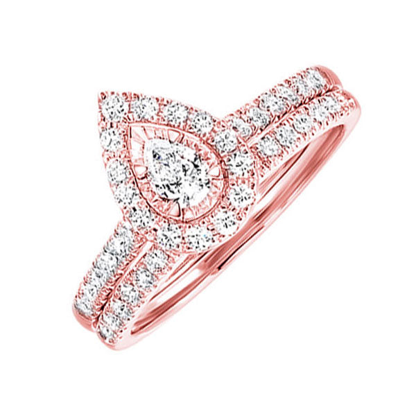 14Kt Rose Gold Diamond 3/4Ctw Ring