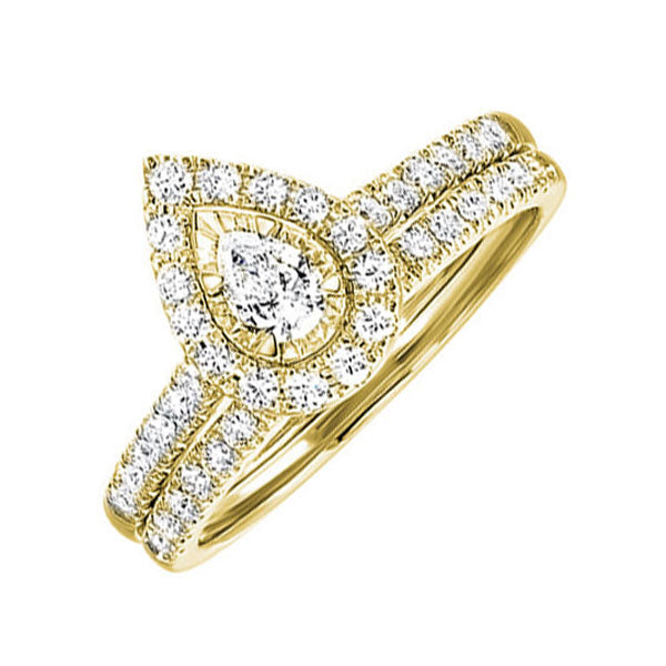 14Kt Yellow Gold Diamond 3/4Ctw Ring