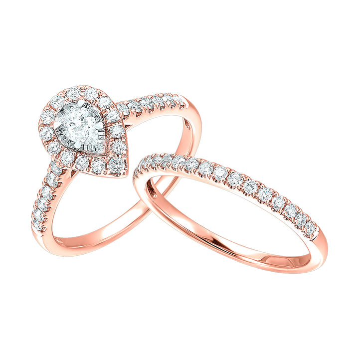 14Kt Rose Gold Diamond 3/4Ctw Ring