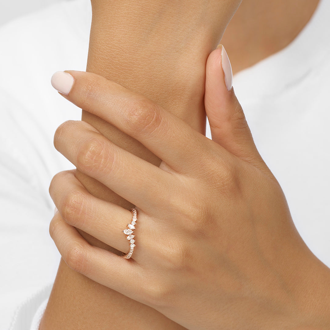 14Kt Rose Gold Diamond 1/2Ctw Ring