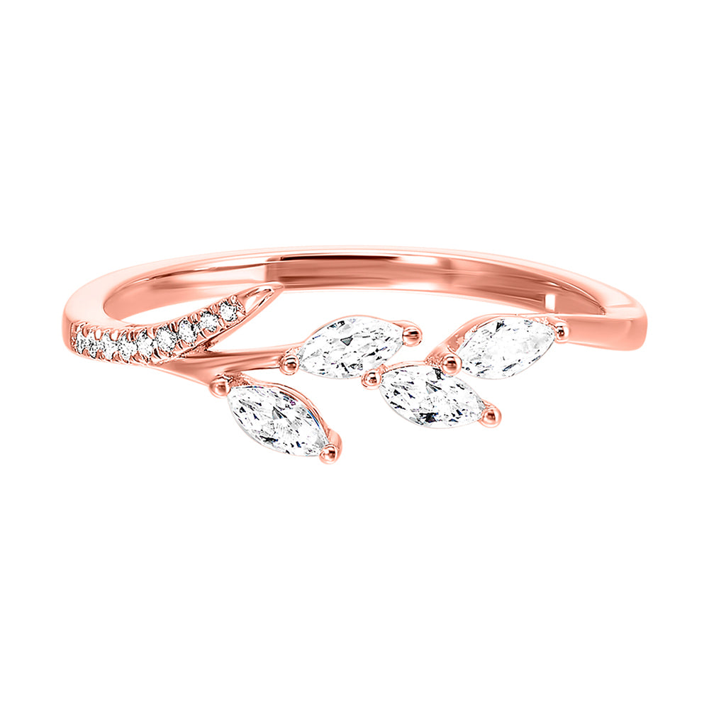 14Kt Rose Gold Diamond 1/3Ctw Ring