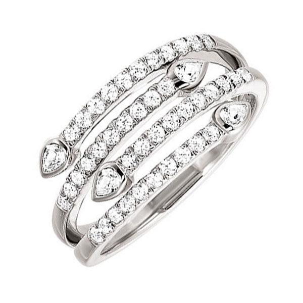 14Kt White Gold Diamond 1/2Ctw Ring