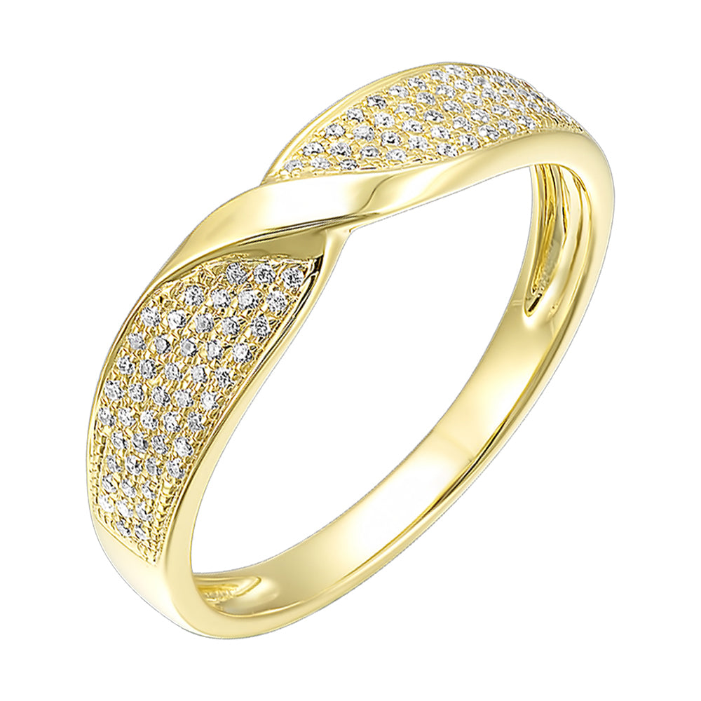 14Kt Yellow Gold Diamond 1/8Ctw Ring