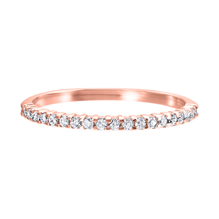 10Kt Rose Gold Diamond 1/7Ctw Ring