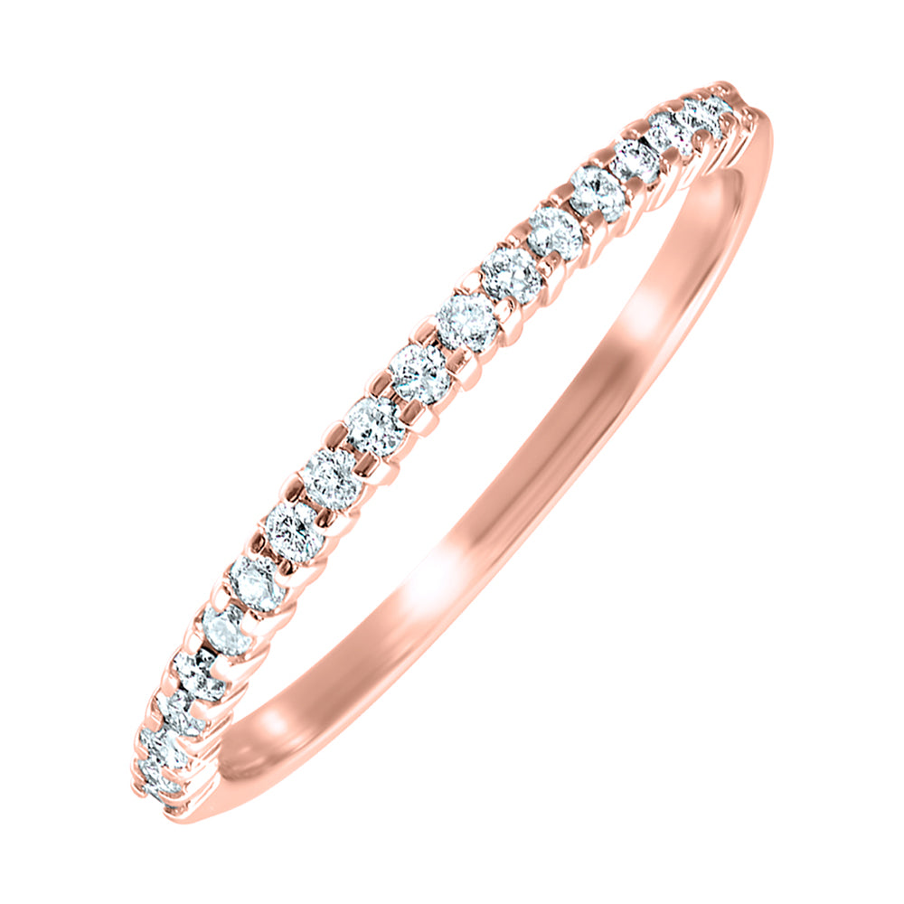 10Kt Rose Gold Diamond 1/7Ctw Ring
