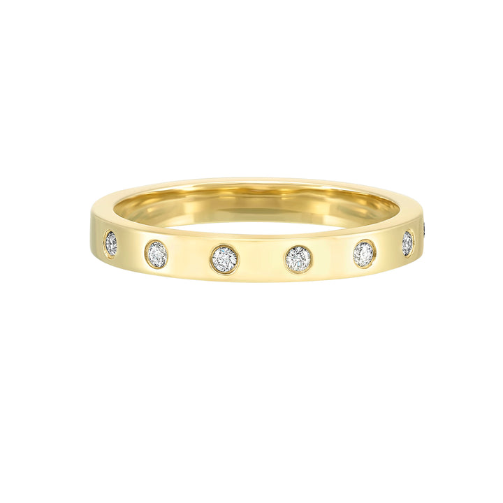 14Kt Yellow Gold Diamond 1/12Ctw Ring