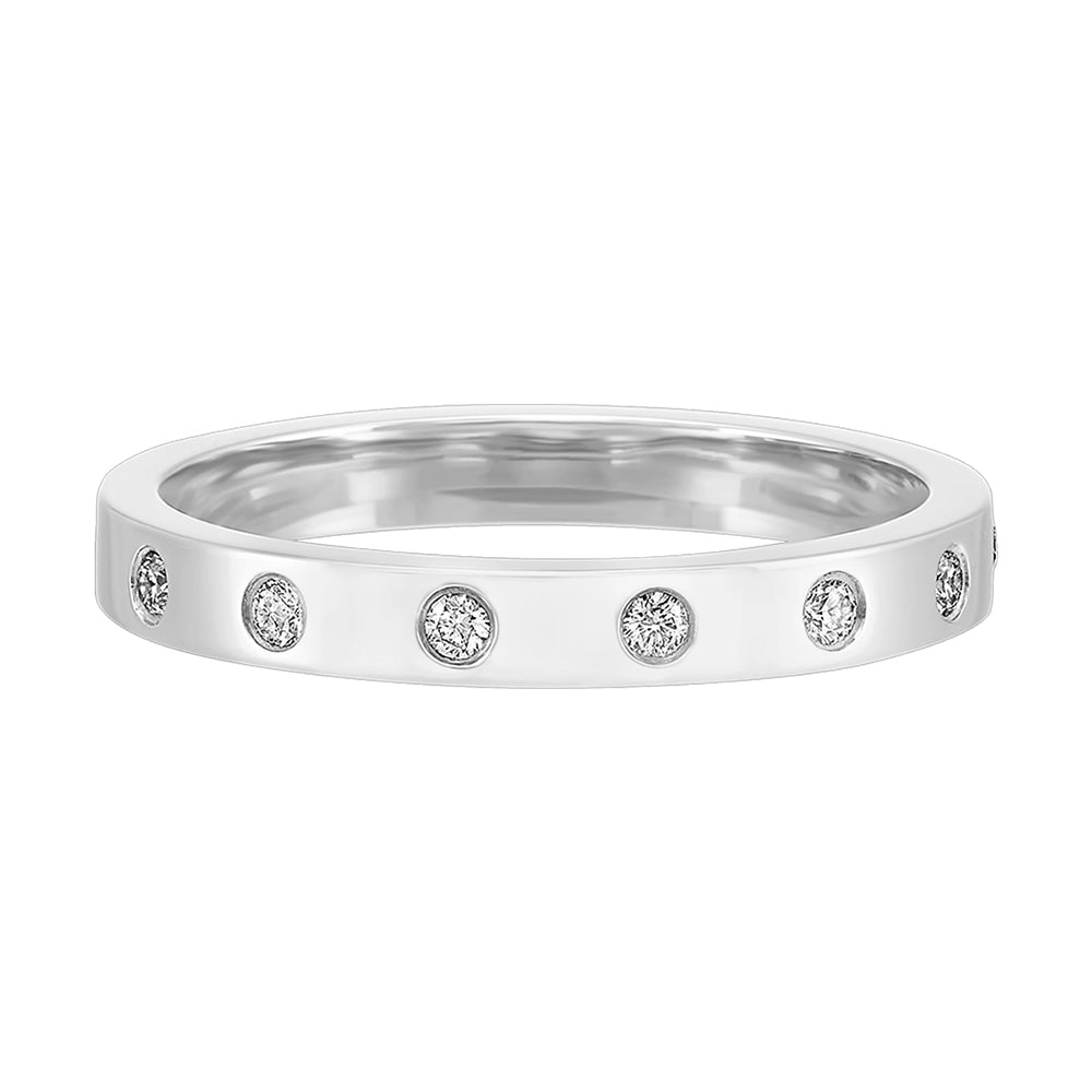 14Kt White Gold Diamond 1/10Ctw Ring