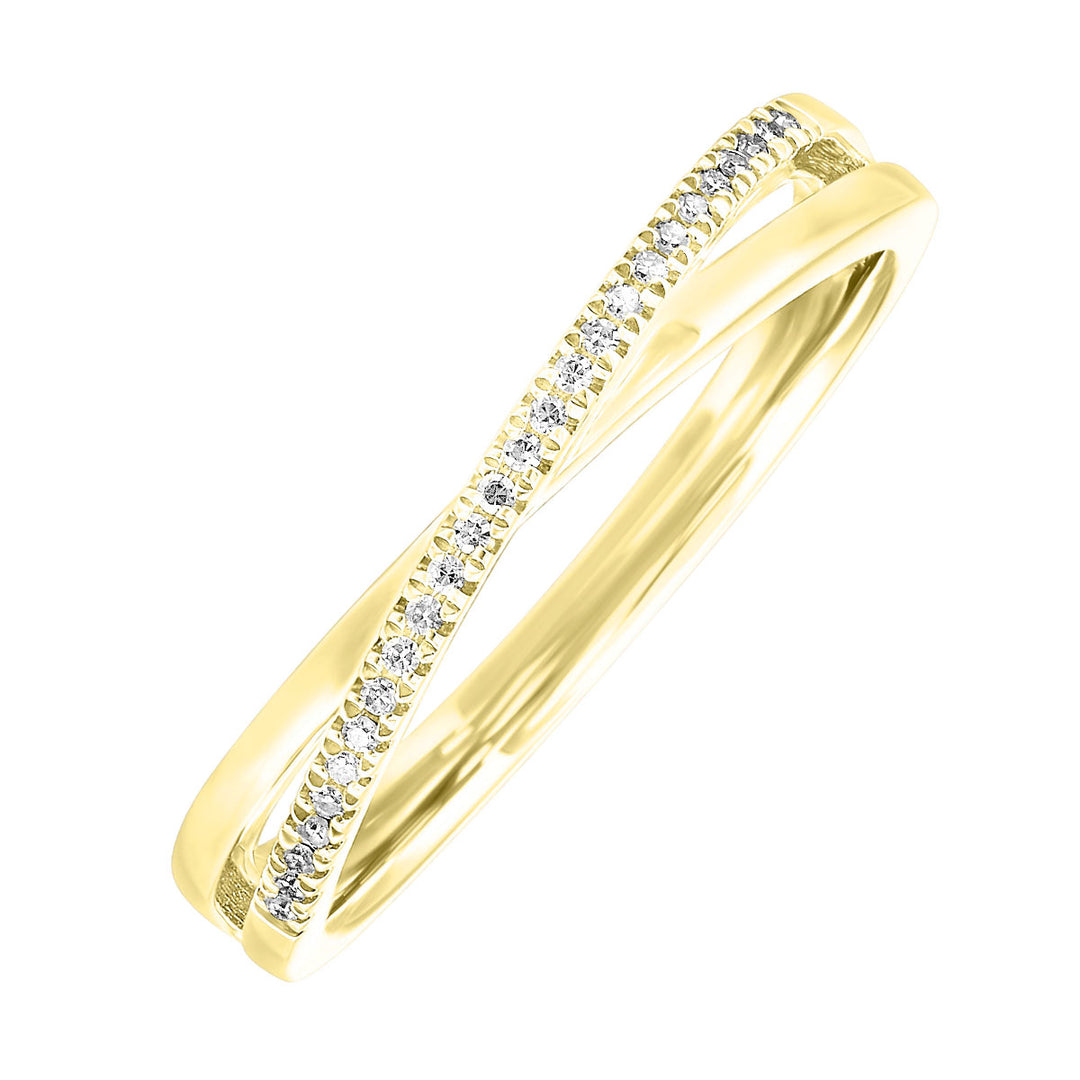 14Kt Yellow Gold Diamond 1/20Ctw Ring