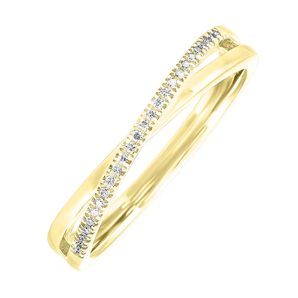 14Kt Yellow Gold Diamond 1/20Ctw Ring