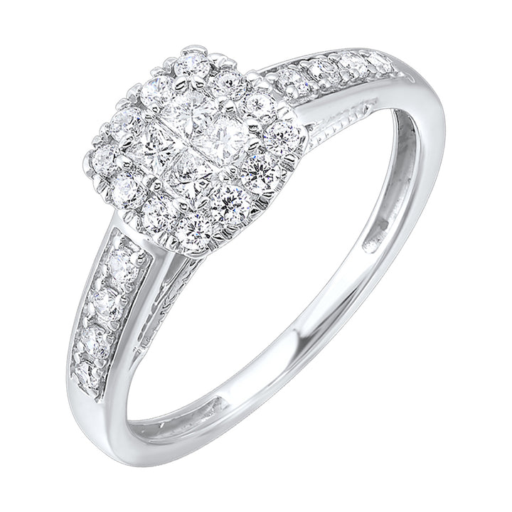 10Kt White Gold Diamond 1/2Ctw Ring