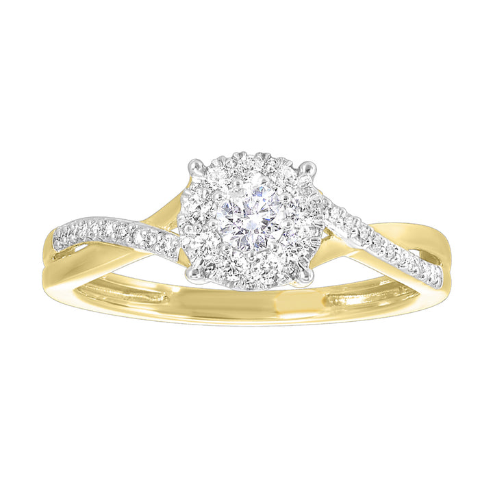 10Kt Yellow Gold Diamond 3/8Ctw Ring