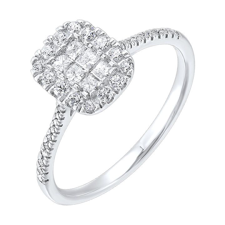 10Kt White Gold Diamond 1/2Ctw Ring