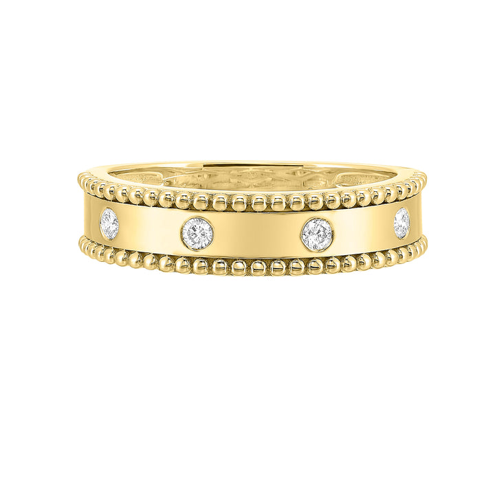 14Kt Yellow Gold Diamond 1/10Ctw Ring