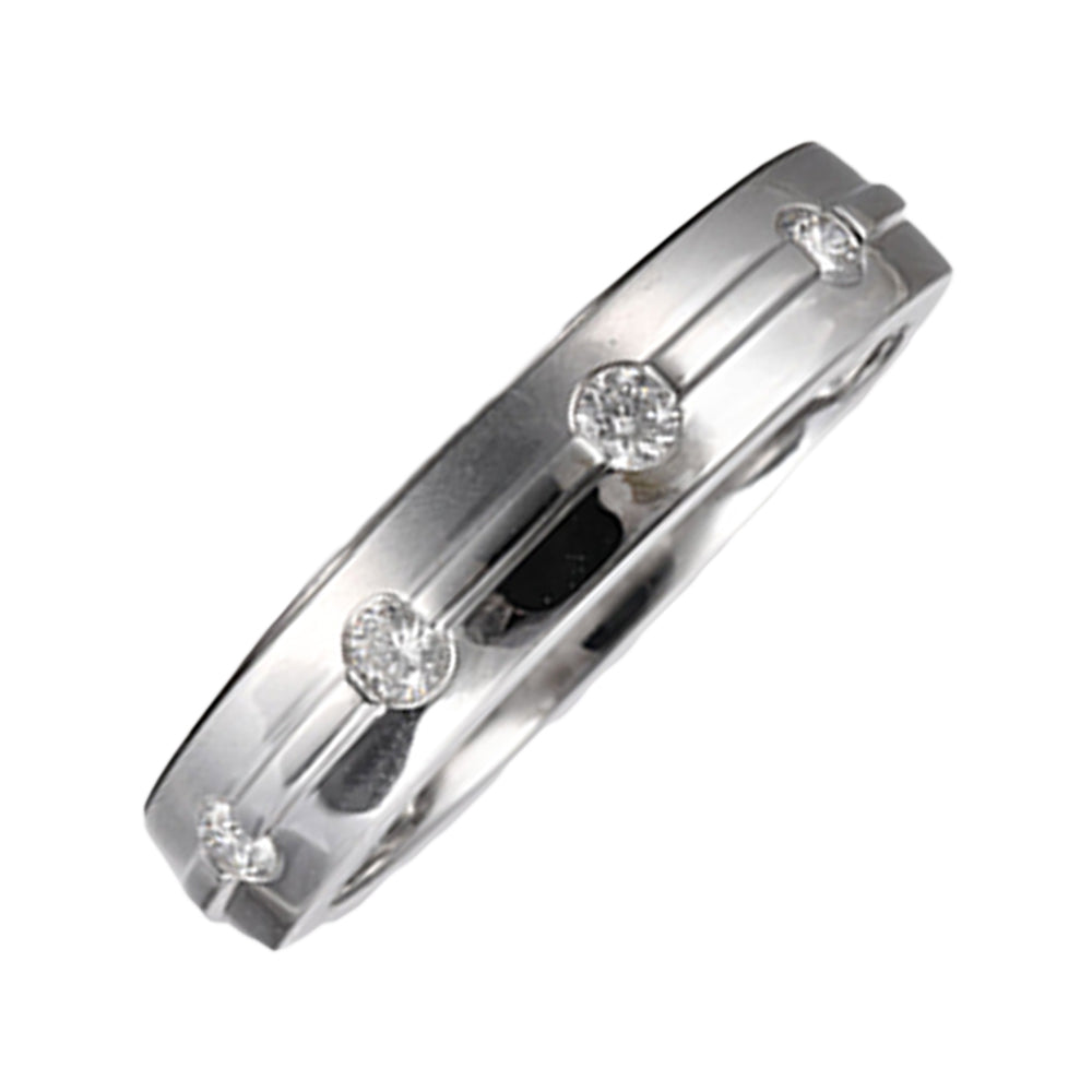 14Kt White Gold Diamond 1/7Ctw Ring
