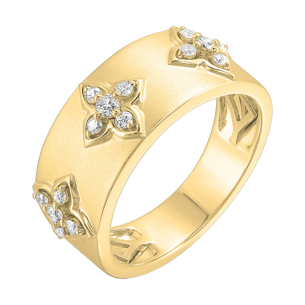 14Kt Yellow Gold Diamond 1/4Ctw Ring