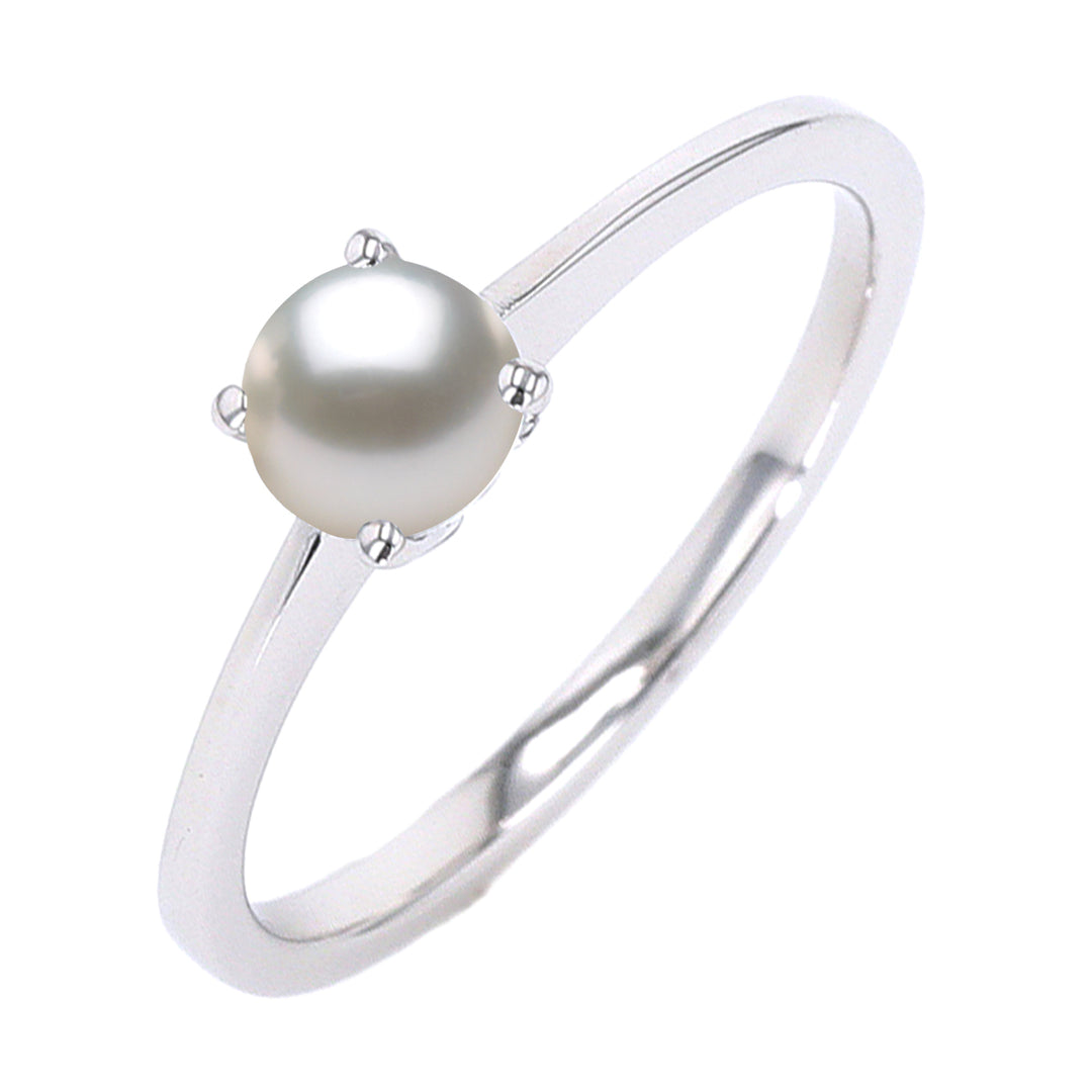 Silver Pearl 5/8Ctw Ring