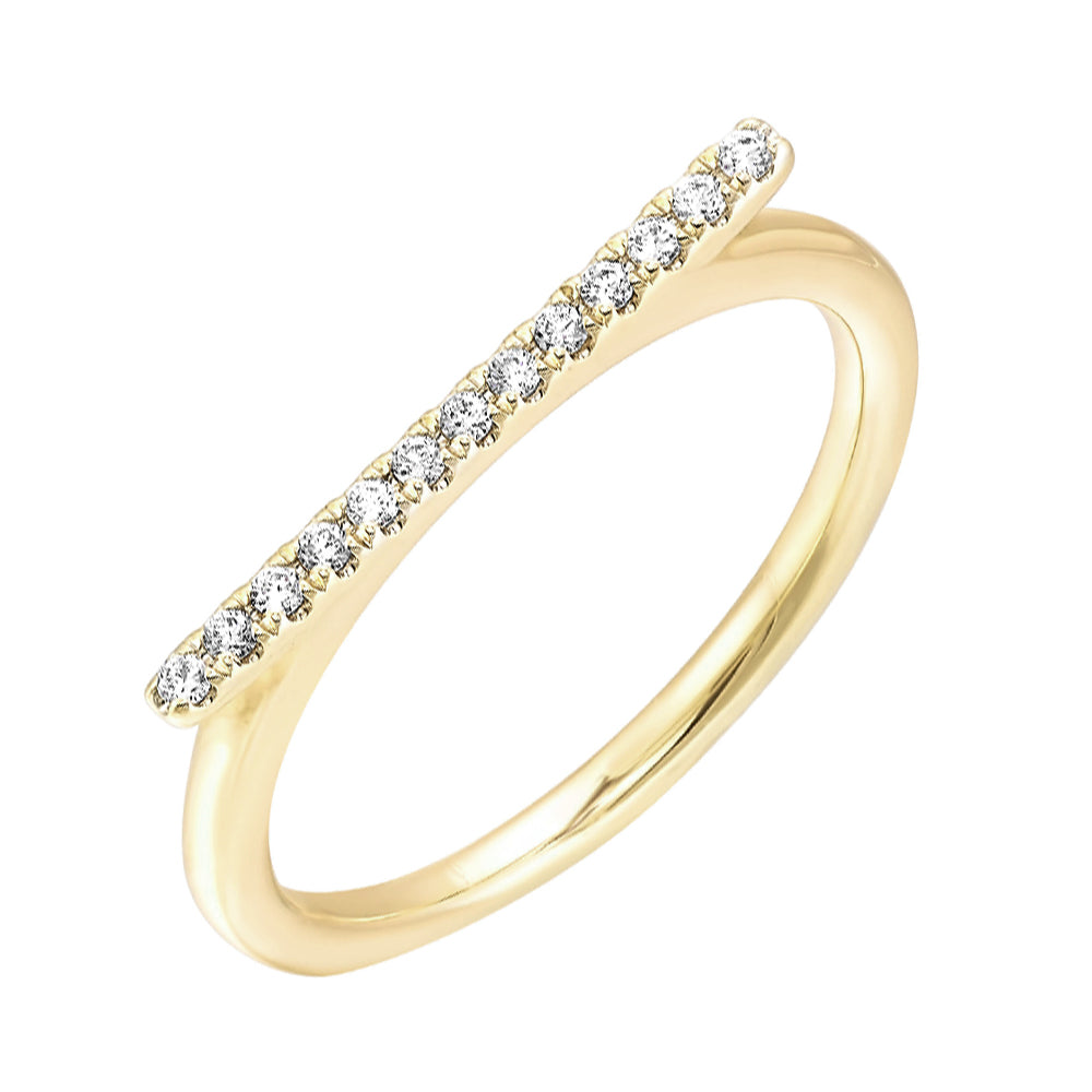 10Kt Yellow Gold Diamond 1/10Ctw Ring