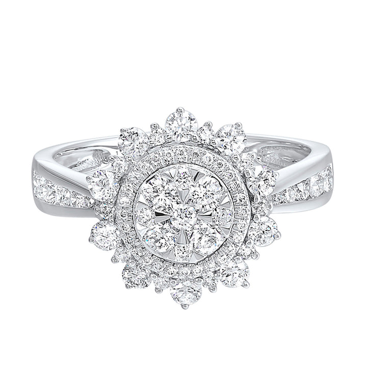 14Kt White Gold Diamond 1Ctw Ring