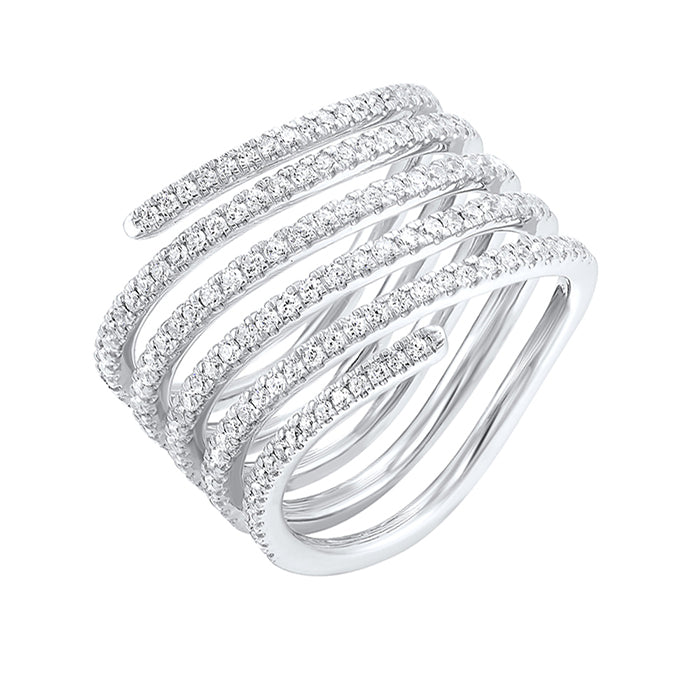 14Kt White Gold Diamond 3/4Ctw Ring
