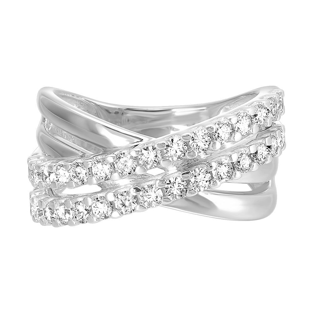 10Kt White Gold Diamond 1Ctw Ring