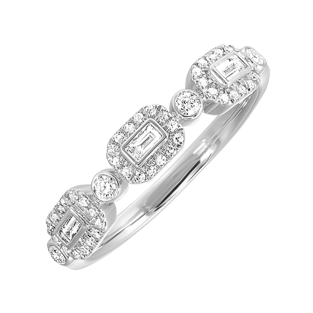 14Kt White Gold Diamond 1/4Ctw Ring
