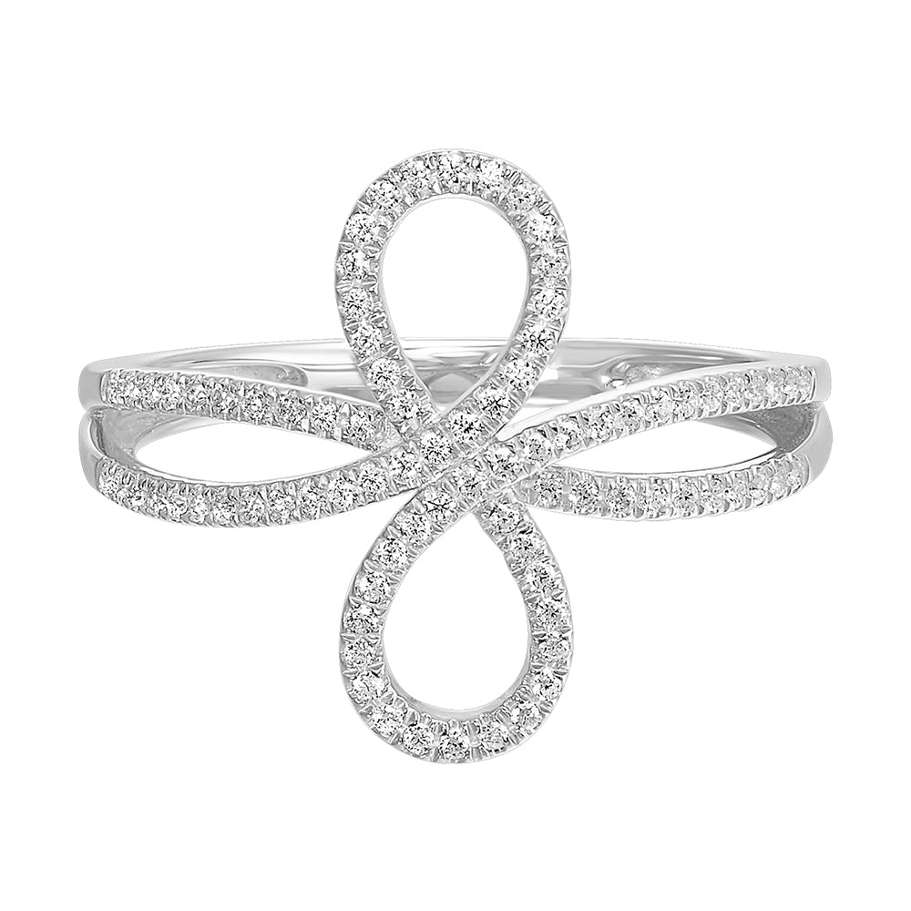 10Kt White Gold Diamond 1/5Ctw Ring