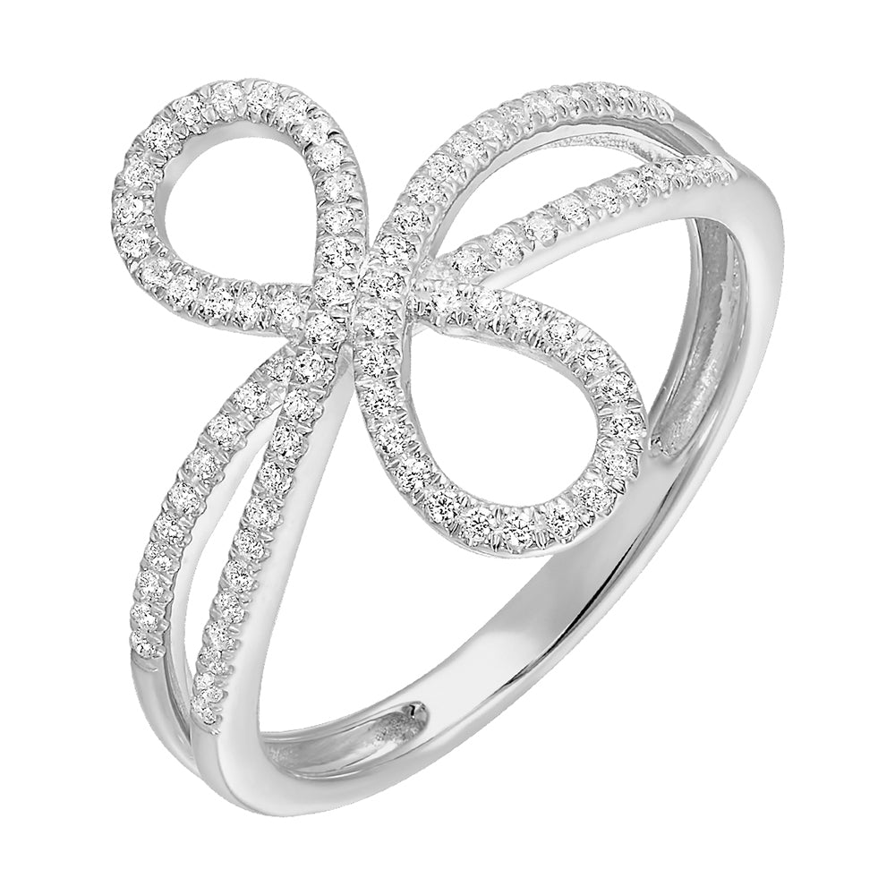 10Kt White Gold Diamond 1/5Ctw Ring
