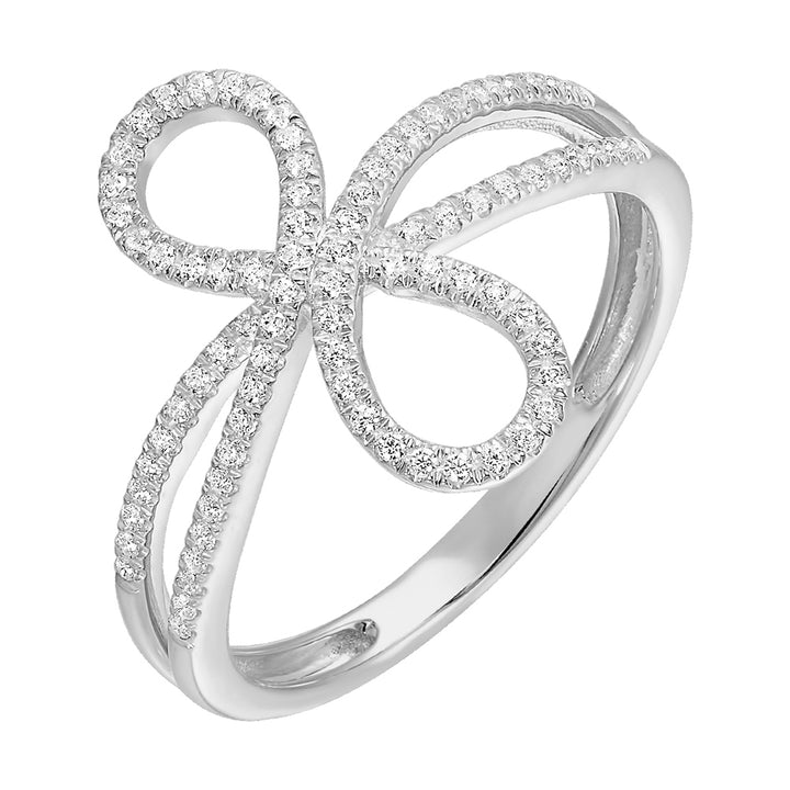 10Kt White Gold Diamond 1/5Ctw Ring