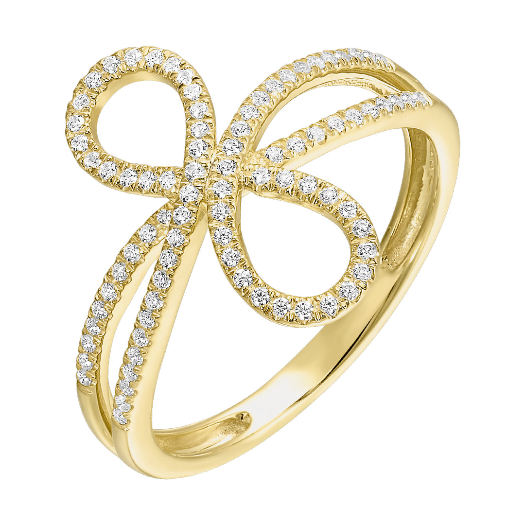 10Kt Yellow Gold Diamond 1/5Ctw Ring