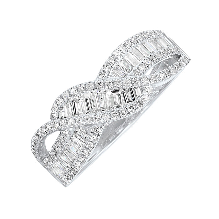 14Kt White Gold Diamond 3/4Ctw Ring