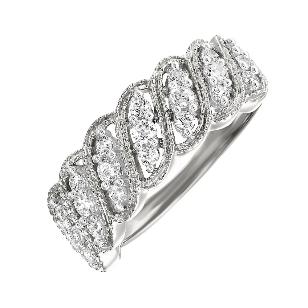 10Kt White Gold Diamond 1/2Ctw Ring