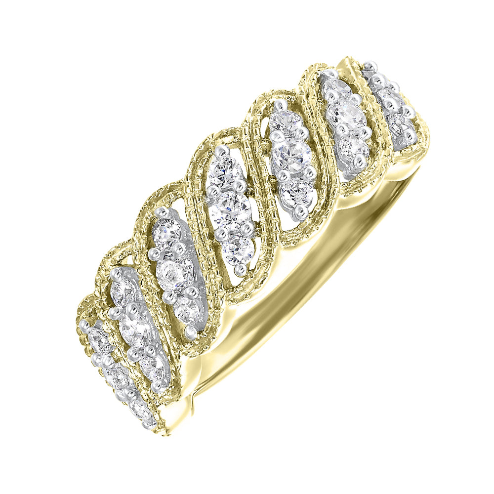 10Kt Yellow Gold Diamond 1/2Ctw Ring