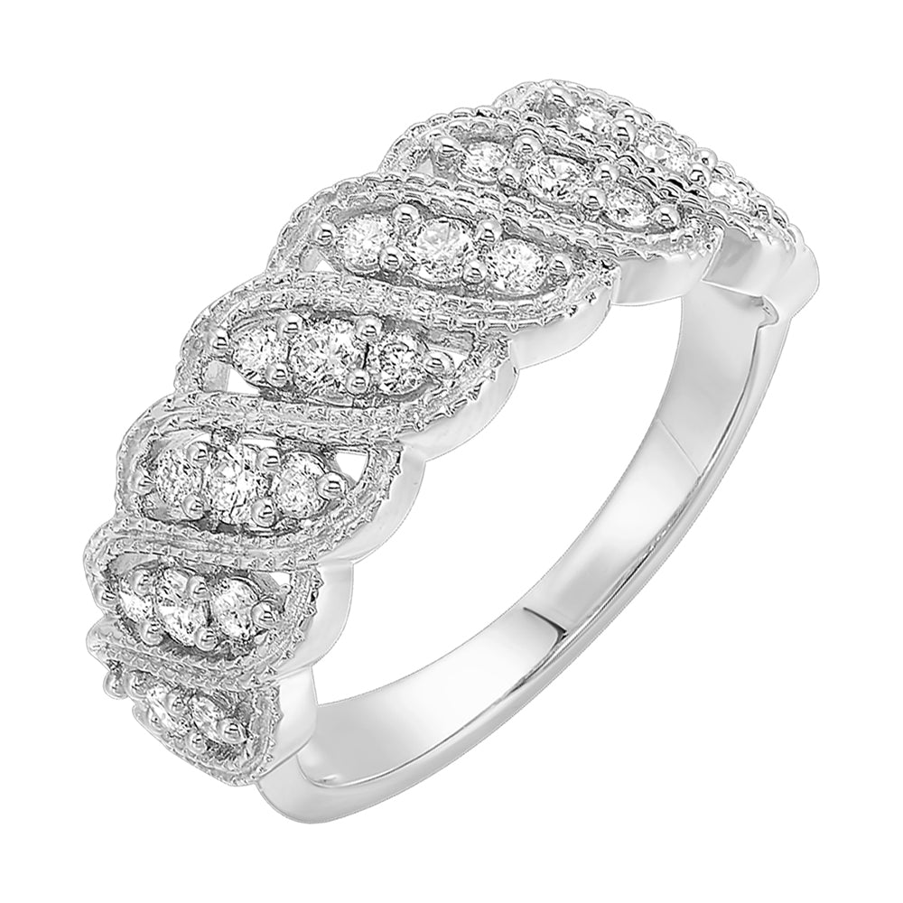 10Kt White Gold Diamond 1/2Ctw Ring