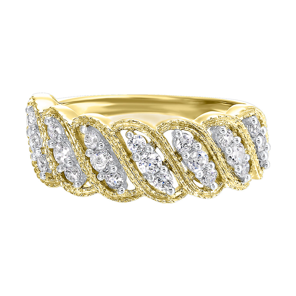 10Kt Yellow Gold Diamond 1/2Ctw Ring