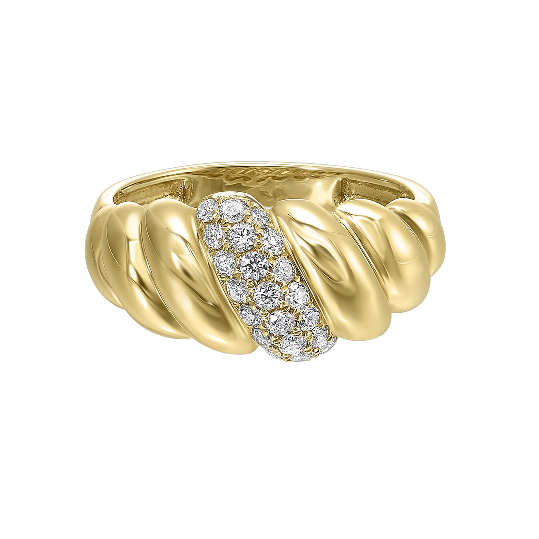 14Kt Yellow Gold Diamond 1/3Ctw Ring