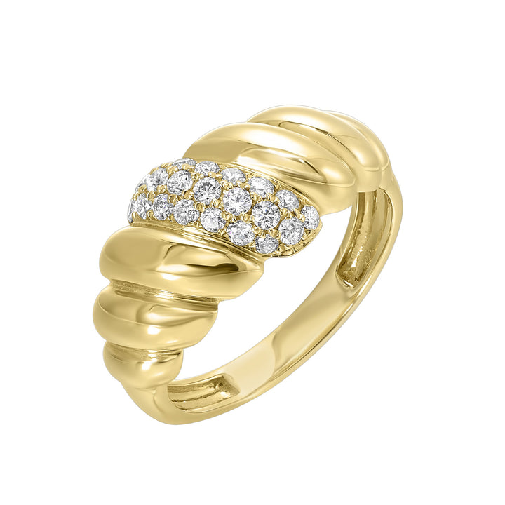 14Kt Yellow Gold Diamond 1/3Ctw Ring
