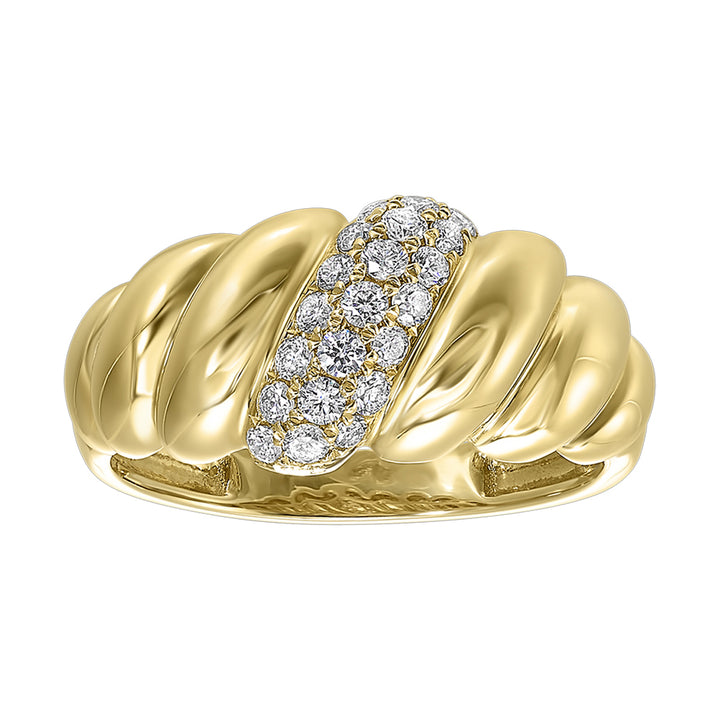 14Kt Yellow Gold Diamond 1/3Ctw Ring