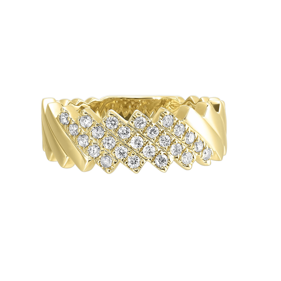 14Kt Yellow Gold Diamond 1/3Ctw Ring